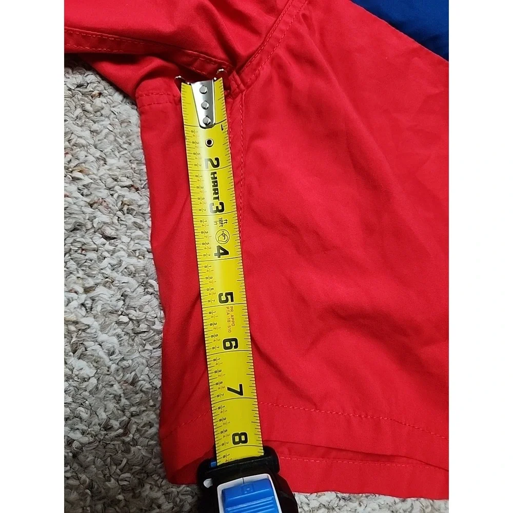 Beach Bros Men's Swim Trunk‎ Quickdry Elastic Waist Colorblock Navy/Red Size XXL